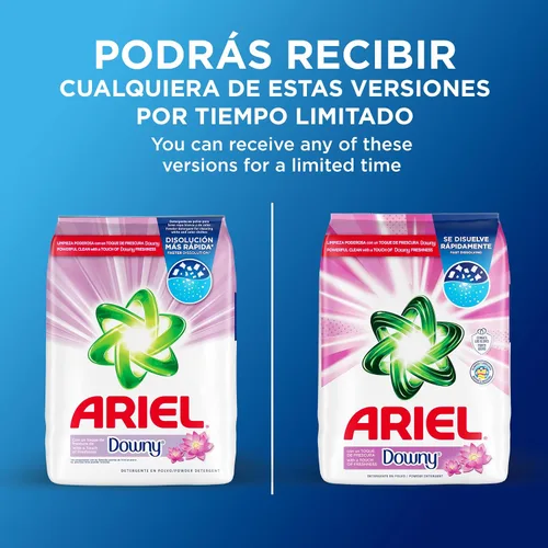 Vista 8 de Ariel con un toque de frescura suave, detergente en polvo, 9.5 lbs, 96 cargas