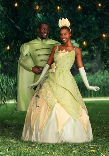 Vista 5 de Disney Princess & The Frog Princess Tiana Costume for Women Authentic Adult Disney Princess Cosplay Dress Outfit