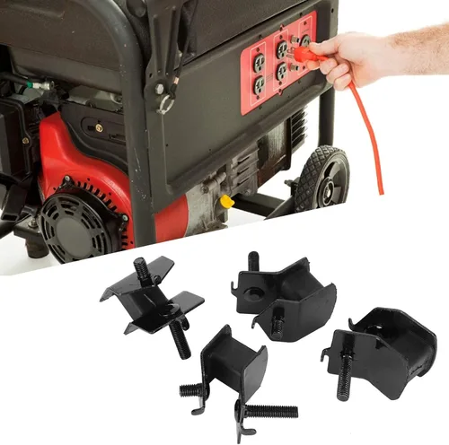 Vista 5 de 4 soportes aisladores antivibratorios, 168F/170F 2KW-3KW generadores de gasolina pies amortiguadores almohadillas para generador de motor