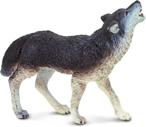 Vista 7 de Safari Ltd. Figura de lobo gris, figura detallada de plástico de 3.75 pulgadas, divertido juguete educativo para niños, niñas y niños a partir de 1