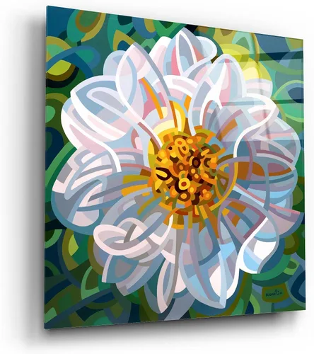 Vista 2 de Epic Art 'Solitaire' de Mandy Budan, arte de pared de cristal acrílico, 12 x 12 pulgadas