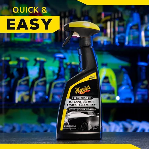 Vista 8 de Meguiar's Ultimate Insane Shine - Brillo de pintura, fácil de usar en aerosol y limpiar el producto para minimizar los remolinos y mejorar