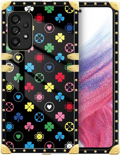 Vista 84 de Funda compatible con Samsung Galaxy A03S 4G, TPU suave de lujo y parte trasera de policarbonato duro para niñas y mujeres, funda protectora a prueba