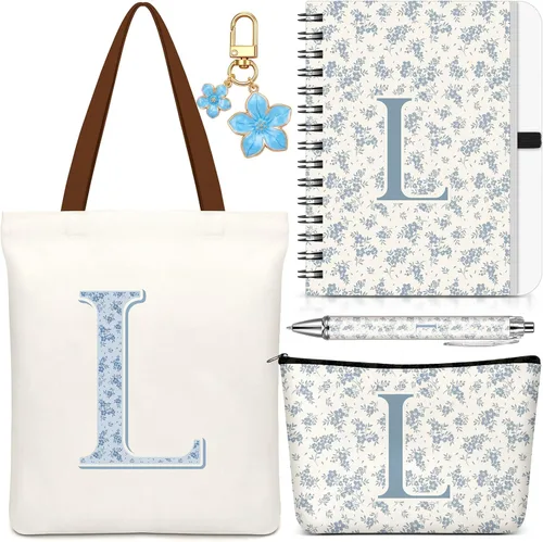 Vista 20 de Talltalk 5 piezas de bolsas de mano con iniciales, regalos para mujer Beige