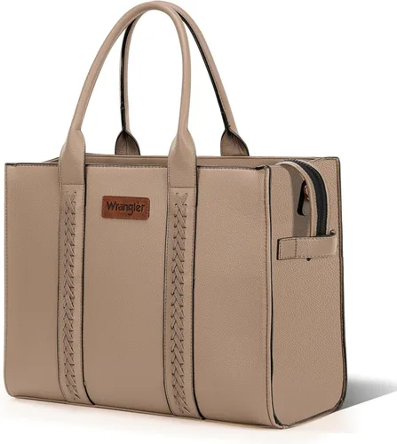 Vista 3 de Wrangler Purse for Women Large Work Tote Bags with Strap Vintage Top-Handle Handbags