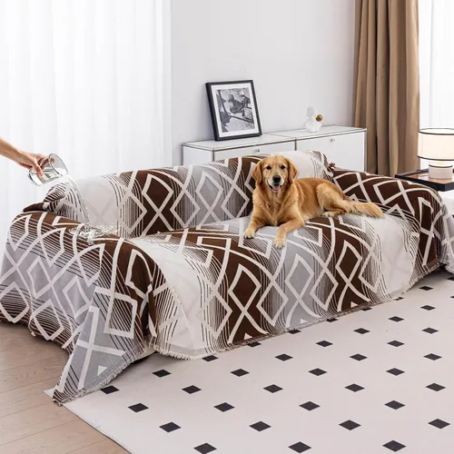 Vista 11 de [Usado] Fundas de sofá 100% impermeables para mascotas, fundas de sofá para perros, gatos, funda para sofás seccionales, sillón reclinable, futón