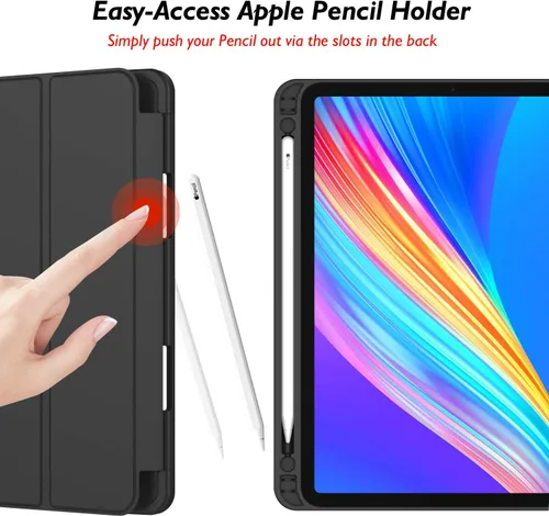 Vista 4 de Funda para iPad Pro de 12.9 pulgadas 2022/2021/2020 (6ª/5ª/4ª generación) con soporte para lápiz