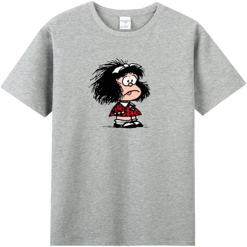 Vista 4 de Slovenly Mafalda - Camiseta de manga corta para mujer adulta Negro