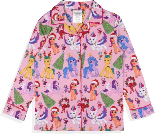 Vista 3 de INTIMO My Little Pony A New Generation Christmas - Conjunto de pijama para niña Sunny Starscout