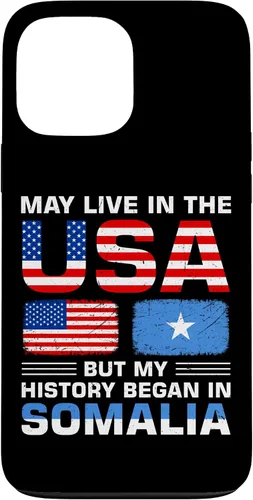 Vista 23 de iPhone 16 USA Flag America Somalia Flag Somalian Roots Country Case