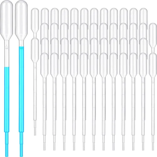 Vista 8 de Kingdder 500 piezas de pipetas de transferencia de plástico desechables graduadas para experimentos científicos, aceites esenciales, herramienta