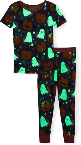 Vista 3 de Little Sleepies Conjunto de pijama de manga corta y pantalones, viscosa de Magia Moonlit