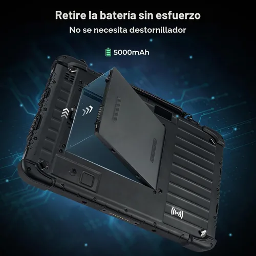 Vista 7 de MUNBYN Tablet resistente IRT08, tableta Windows de 10.1 pulgadas, Windows 11 Pro, 8 GB+128 GB, Intel N5100, legible a la luz del sol, 4G LTE GPS, PC