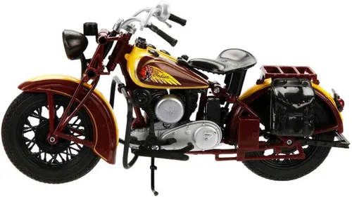 Vista 3 de NewRay Juguetes: Indian Sport Scout 1934 1:12, Marrón