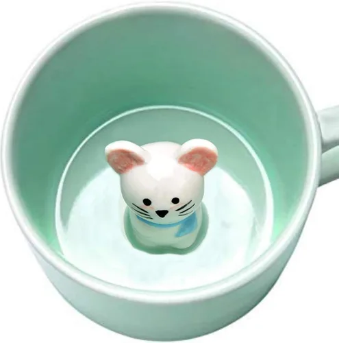 Vista 10 de Chick Taza de Café 3D Taza de Cerámica de Lindo Animal de Dibujos Animados - Animal Bebé Adentro, Mejor Taza de Oficina y Regalo de Cumpleaños 8 OZ