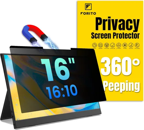 Vista 16 de F FORITO Protector de pantalla magnético de privacidad compatible con MacBook Pro de 13 pulgadas (2016, 2017, 2018, 2019, 2020, 2021, 2022, M1, M2)