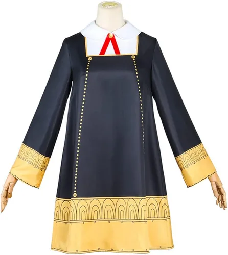 Vista 2 de AnyaForger - Disfraz de anime para mujer, uniforme de fiesta de Halloween
