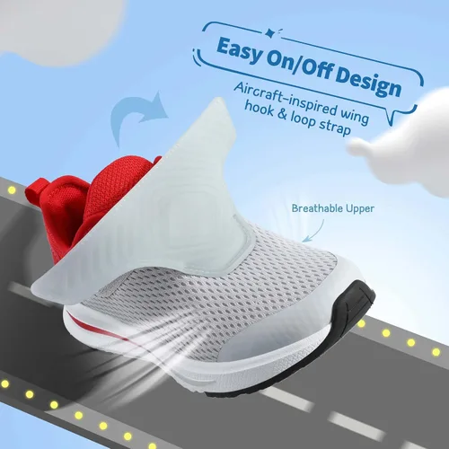 Vista 2 de DREAM PAIRS Zapatillas deportivas para niños y niñas, tenis para correr y correr para niños pequeños y grandes