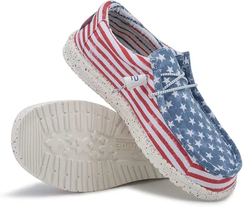 Vista 3 de Hey Dude mens Wally Stars N Stripes