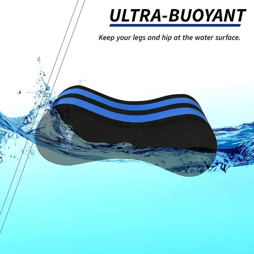 Vista 4 de Sunlite Sports Boya de tracción EVA de 5 capas para piernas - Ayuda para entrenamiento en piscina, soporte para piernas y caderas para adultos