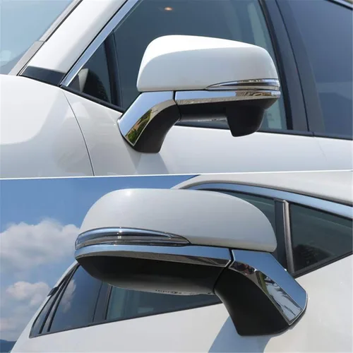 Vista 6 de Genericss 2019 2020 2021 2022 XA50 para RAV4 RAV 4 espejo retrovisor lateral de automóvil, accesorios a rayas, cubierta de moldura ABS cromado