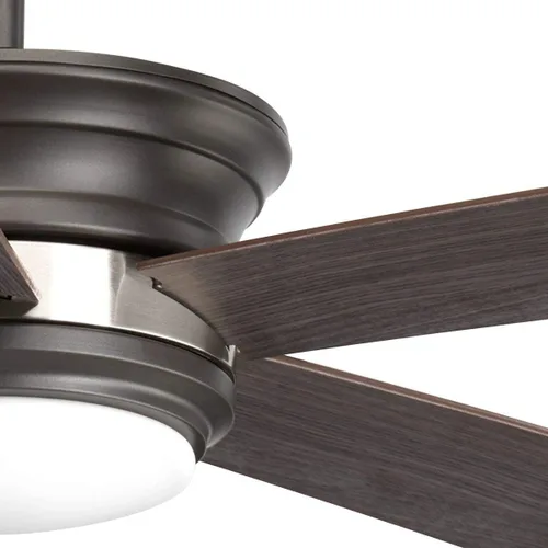 Vista 3 de Progress Lighting Harranvale Collection - Ventilador de 5 aspas con luz LED, 54 pulgadas, color negro