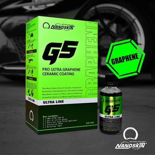 Vista 2 de Nanoskin Ultra Line G5 Ultra Graphene Revestimiento Cerámico - Revestimiento cerámico duradero para pintura de automóviles para detallado