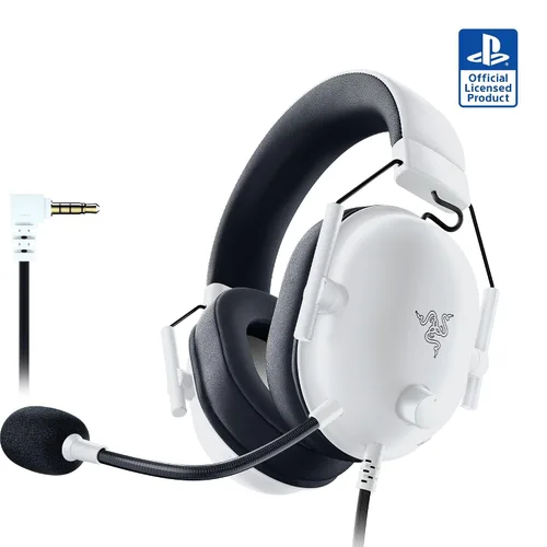 Vista 15 de Razer BlackShark V2 X PlayStation Gaming Headset: 50mm Drivers - Cardioid Mic - Lightweight - Comfortable, Noise Isolating Earcups - for PS5, Xbox