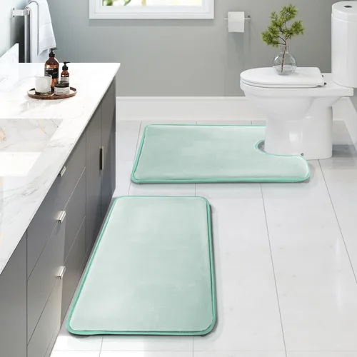 Vista 54 de Clara Clark tapete para baño, regadera o tina, de gomaespuma, negro, antiderrapante Camel Oro