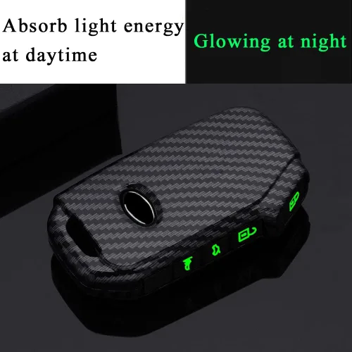 Vista 7 de SANRILY Funda de llave para Kia Telluride Remote Key Case Shell Holder con llavero, Negro