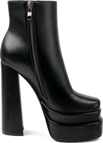 Vista 5 de MERUMOTE Women's Chunky High Heels Platforms Ankle Boots Block Heels Party Winter Ankle Boots