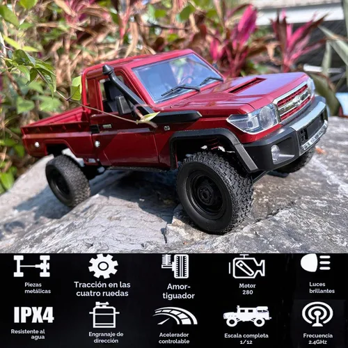 Vista 4 de WPLDEWAN MN82 RC Crawler 1/12 Escala Camión de Control Remoto Off Road