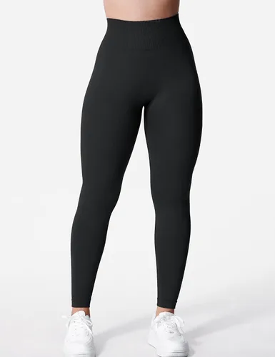 Vista 3 de YEOREO Liz - Leggings de entrenamiento para mujer, cintura alta, levantamiento de glúteos, espalda en V, sin costuras, para gimnasio, yoga