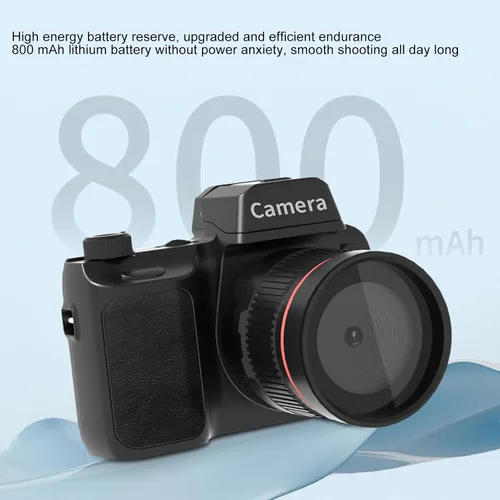 Vista 8 de Cámara digital 4K con pantalla abatible de 180°, cámara de vlogging de 50MP con zoom 16X enfoque automático para TikTok