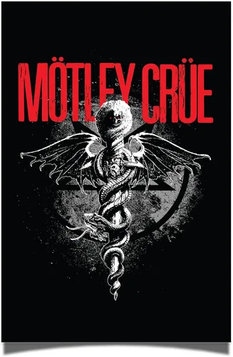 Vista 10 de Desert Cactus Motley Crue Póster 11 x 17 Pulgadas para Habitación y Oficina, Decoración Oficial para Fans (11x17 pulgadas, Diseño 2, Papel)
