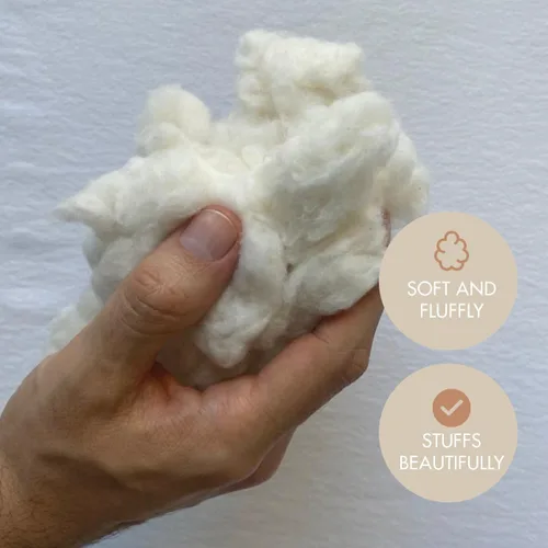 Vista 2 de Relleno de algodón por libra, relleno de algodón natural crudo, relleno de fibra de algodón de alta calidad, algodón peinado para relleno