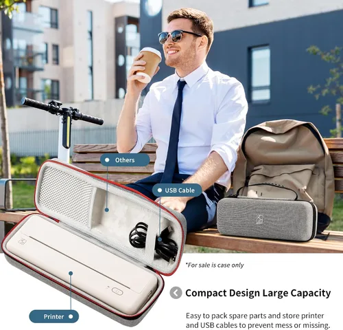 Vista 8 de HPRT Impresoras portátiles inalámbricas A4 impresora térmica Rollx2 portátil Carry Case