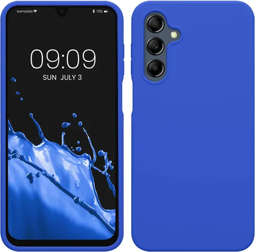 Vista 229 de kwmobile Funda Compatible con Samsung Galaxy A14 5G - Funda de teléfono de TPU y silicona con acabado suave - Verde Lima