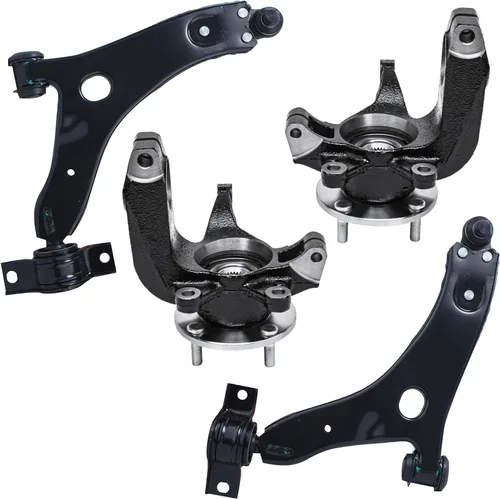 Vista 10 de Detroit Axle - 4 piezas de brazos de control traseros para Ford C-Max, Focus, Mazda 3 5, Volvo C30, C70, S40, V50, 4 brazos de control superiores e
