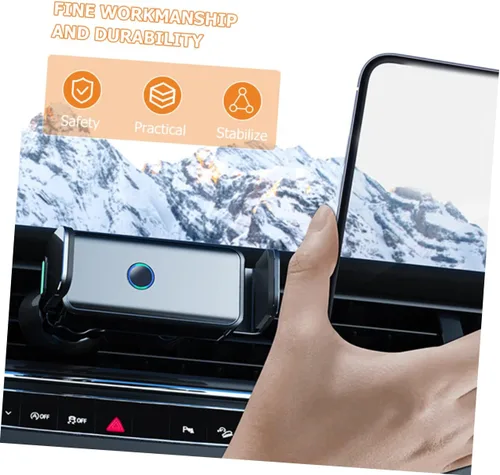 Vista 5 de Hemobllo Greesiopice Soporte para teléfono móvil Soporte para teléfono Abs Teléfono Soporte de coche
