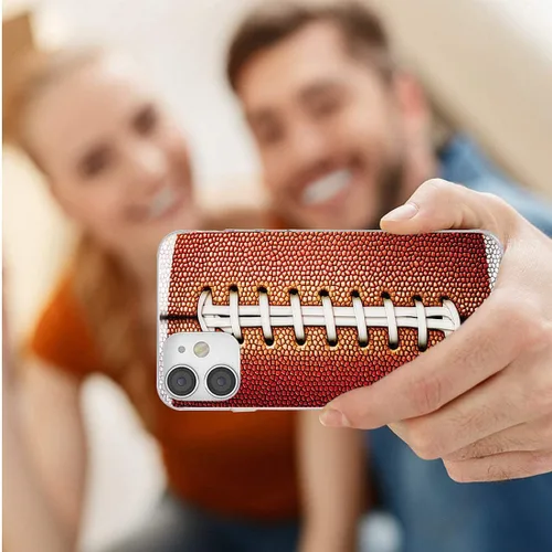 Vista 6 de Funda diseñada para iPhone 12 Mini, protección completa 360 a prueba de golpes, delgada, flexible, suave, TPU transparente, con diseño para iPhone