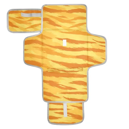Vista 17 de Cambiador de pañales portátil, cambiador de pañales de viaje, impermeable, plegable, ligero, cambiador de bebé con almohada incorporada, perezosos