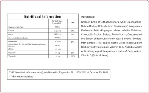 Vista 2 de Suplemento dietético Calcitrin Gold, refuerzo de movilidad, 60 tabletas, 1 paquete