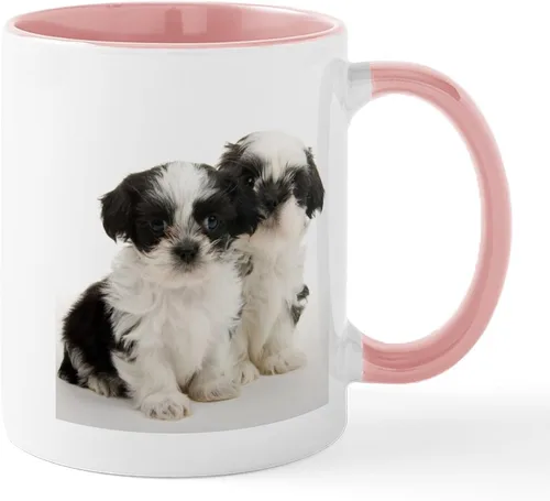 Vista 56 de CafePress Angel Shih Tzu In Clouds Taza de café de cerámica de 11 oz (11.0 fl oz)