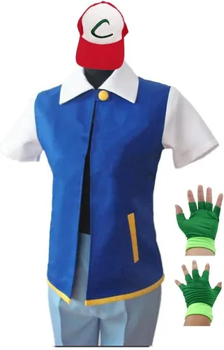 Vista 2 de Costume Hoodie Cosplay Jacket Gloves Hat Sets for Trainer