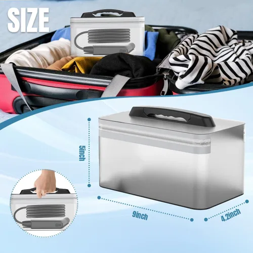 Vista 3 de Teabelle Bidé de viaje recargable eléctrico portátil, pulverizador de presión suave de mano para baño, auto de caravana y campamento al aire libre