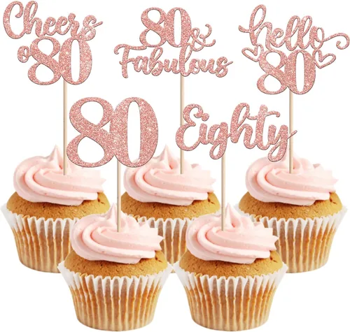 Vista 9 de 30 piezas de adornos para cupcakes de 12 cumpleaños feliz, brillantes doce, hola 12, felicitaciones a 12 años, adornos para cupcakes, 12