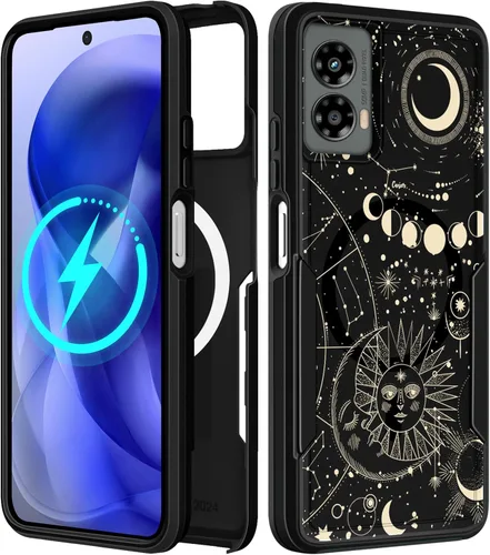 Vista 134 de Funda para Moto G 5G 2024 – Compatible con MagSafe para mujeres y niñas, bonita funda protectora magnética para teléfono, diseño femenino Kawaii
