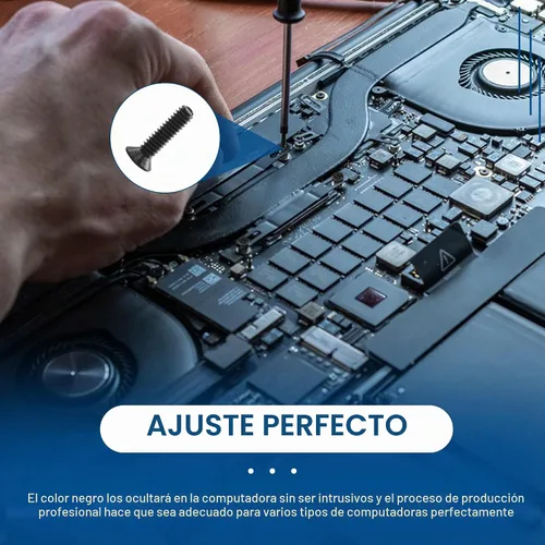 Vista 4 de Nindejin - Kit de tornillos para computadora portátil, M2, M2.5, M3, avellanados, cabeza plana, Phillips, juego de tornillos mini para reparación