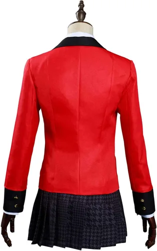 Vista 3 de Yumeko - Disfraz de Jabami para cosplay, uniforme de jugador compulsivo para Halloween, conjunto completo